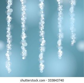  Lights Christmas background, vector.