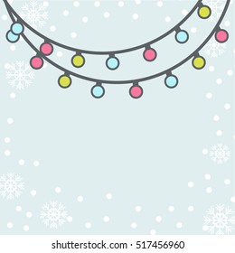 Lights christmas vector