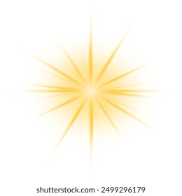 Lights flare, star flash light, white sun rays