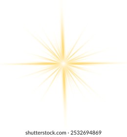 Lights flare, star flash light, white sun rays