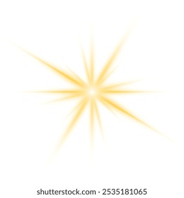 Lights flare, star flash light, white sun rays
