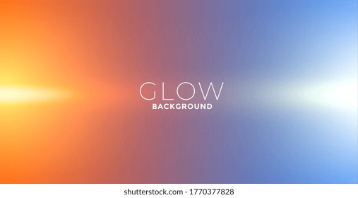 lights glow effect background in orange and blue colors