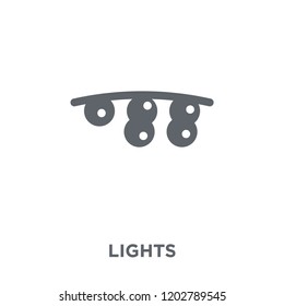 Lights icon. Lights design concept from Christmas collection. Simple element vector illustration on white background.