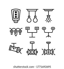 lights icon or logo isolated sign symbol vector illustration - Collection of high quality black style vector icons
