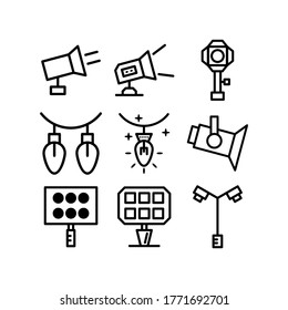 lights icon or logo isolated sign symbol vector illustration - Collection of high quality black style vector icons
