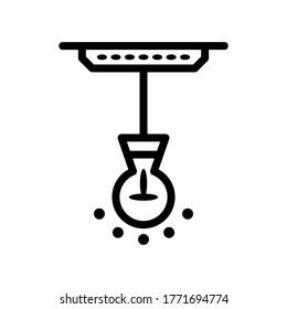 icono de luces o logotipo símbolo de señalización aislado ilustración vectorial - iconos vectoriales de estilo negro de alta calidad
