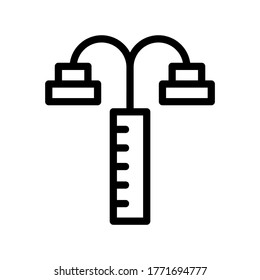 icono de luces o logotipo símbolo de señalización aislado ilustración vectorial - iconos vectoriales de estilo negro de alta calidad
