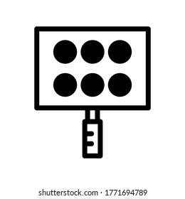 icono de luces o logotipo símbolo de señalización aislado ilustración vectorial - iconos vectoriales de estilo negro de alta calidad

