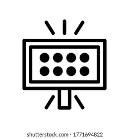 lights icon or logo isolated sign symbol vector illustration - high quality black style vector icons
