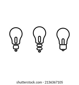 Lights icon set vector illustration