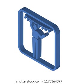 Lights isometric left top view 3D icon