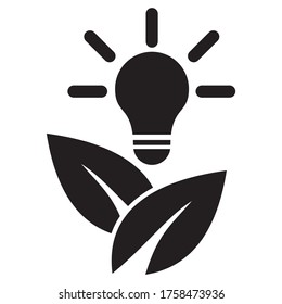lights and leaves icon, nature icon vector