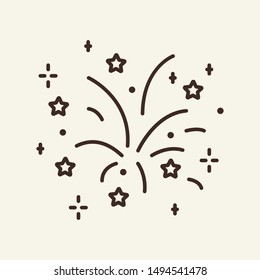 Lights line icon. Winter, coziness, home. Winter concept. Vector illustration can be used for topics like winter activities, family vacation, holidays