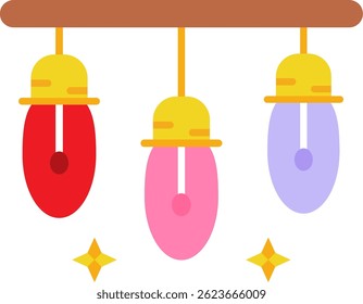 Diseño de icono de Vector de línea de luces