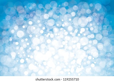 Lights on blue background.
