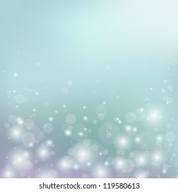 Lights on blue background.