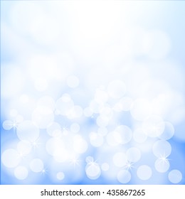 Lights On Blue Background