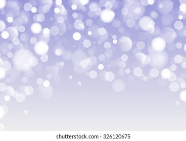 Lights on blue background. Abstract defocused background. Blurred bokeh.