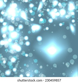 Lights on blue background. eps 10