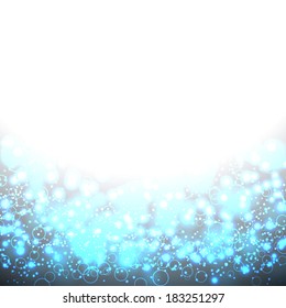 Lights On Blue Background - Vector Illustration, Graphic Design Useful For Your Design.