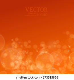 Lights on bright background bokeh effect.