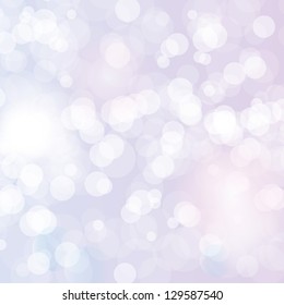 Lights On Bright Background - Vector Illustration, Graphic Design Useful For Your Design. Light Abstract Christmas Background
