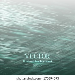 Lights on green background bokeh effect. Vector EPS 10
