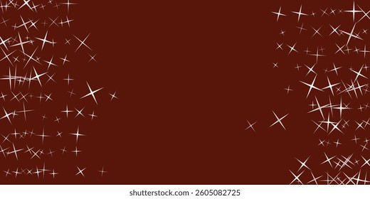 Lights on grey background. Golden stars composition on white background. Christmas background white.