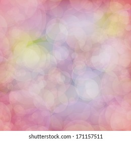 Lights on magenta background bokeh effect.