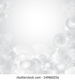 Lights On Silver Background - Vector illustration, Graphic Design Useful For Your Design