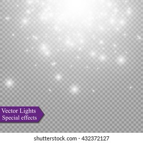 Lights on transparent background.