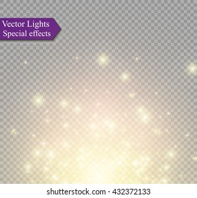 Lights on transparent background.