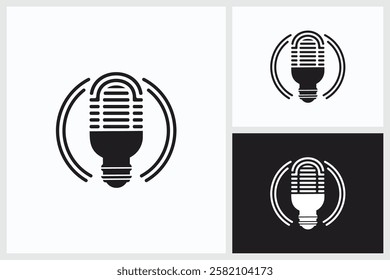 Lights Podcast Logo, Lights Podcast Vector
