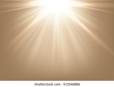 Lights shining on bright background Vector Illustration