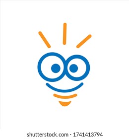 Lights and smile and elegant vector logo designs