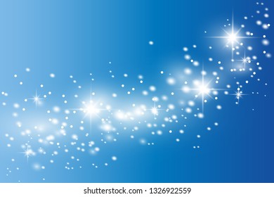 Lights sparkles isolated. Vector illustration of glowing lens flares and sparks.