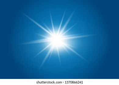 Lights sparkles isolated. Vector illustration of glowing lens flares and sparks.