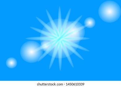 Lights sparkles isolated. Vector illustration of glowing lens flares and sparks.