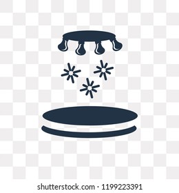 Lights vector icon isolated on transparent background, Lights transparency concept can be used web and mobile