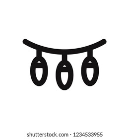 Lights vector icon. Lamp,bulb symbol. Flat vector sign isolated on white background. Simple vector illustration for graphic and web design.