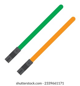 lightsaber icon vector illustration logo design