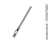 Lightsaber weapon in vector outline