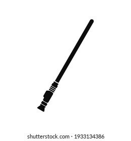 Lightsaber weapon in vector silhouette