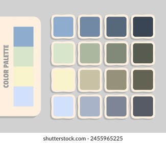 lightsteelblue lightgray lightgoldenrodyellow lavender color palette, colour matching, rgb colors, harmonious colours catalog sample, design and edit idea