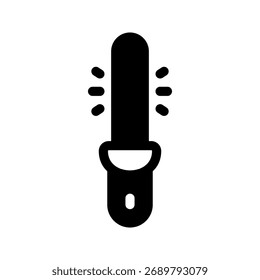 Ilustración de diseño de símbolo de Vector de icono de barra de luz