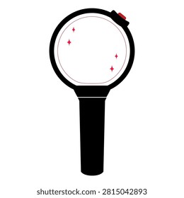 Lightstick K-Pop Black Color Plain