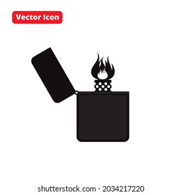 lightter vector icon black isolated