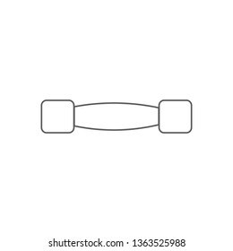 lightweight dumbbells icon. Element of Sport for mobile concept and web apps icon. Outline, thin line icon for website design and development, app development
