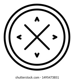 Lightweight fabric icon. Outline lightweight fabric vector icon for web design isolated on white background