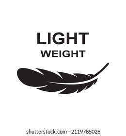 Lightweight feather icon vector illustration